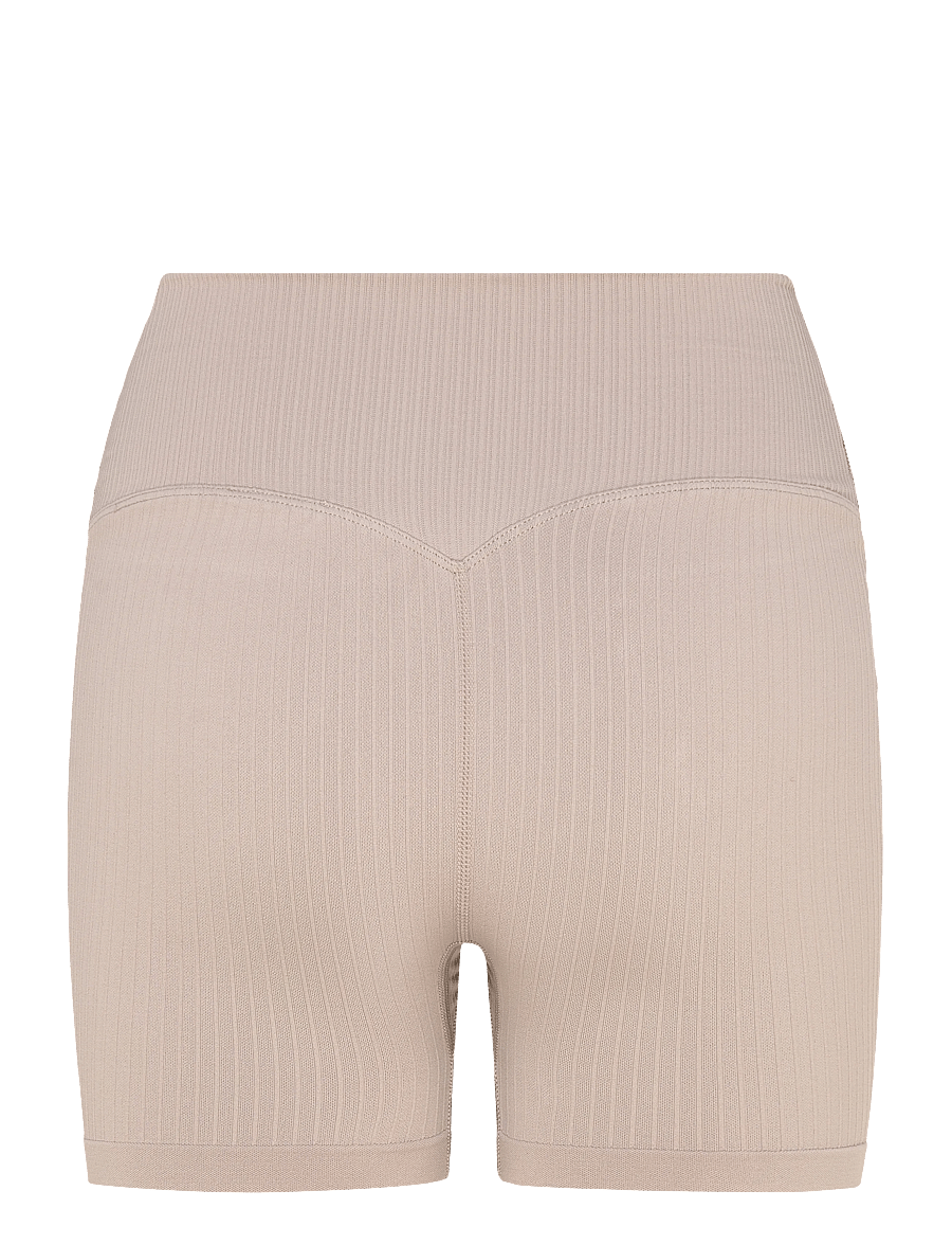 aim´n - Ribbed Seamless Midi Biker Shorts - 1/2 länge - dark clay - 2