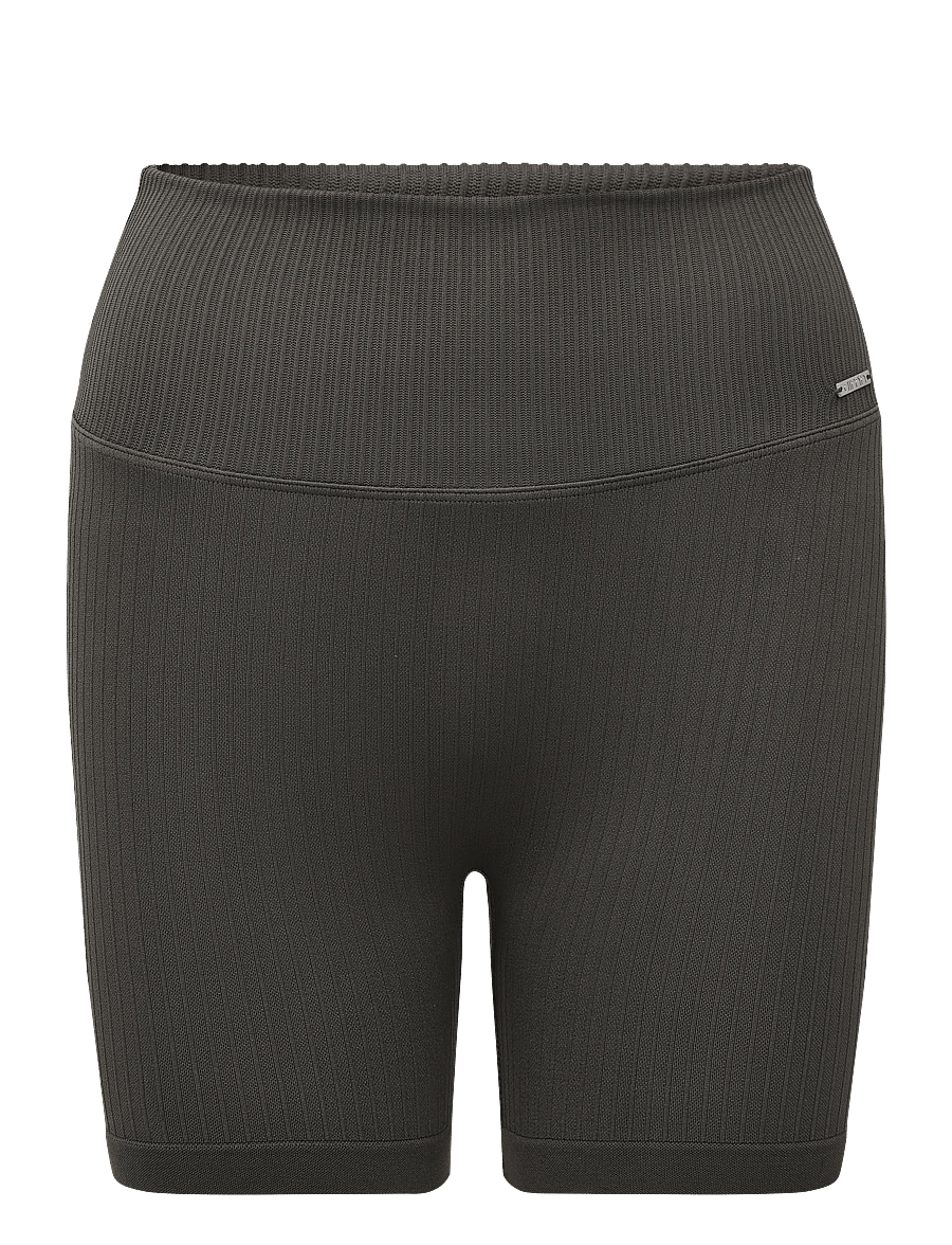 aim´n - Ribbed Seamless Midi Biker Shorts - training tights - dark ivy - 0