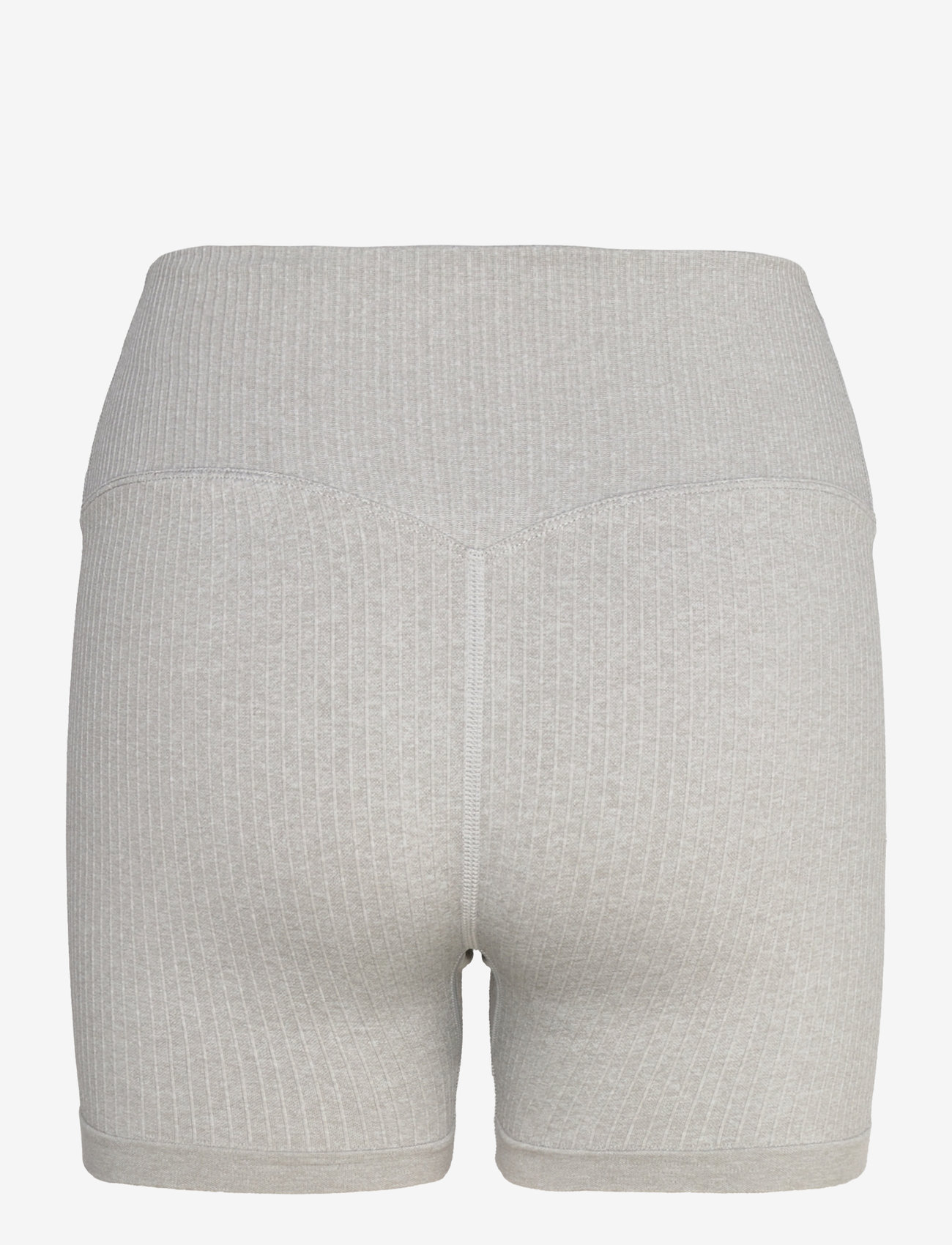 aim´n - Ribbed Seamless Midi Biker Shorts - lühikesed retuusid - grey melange - 2