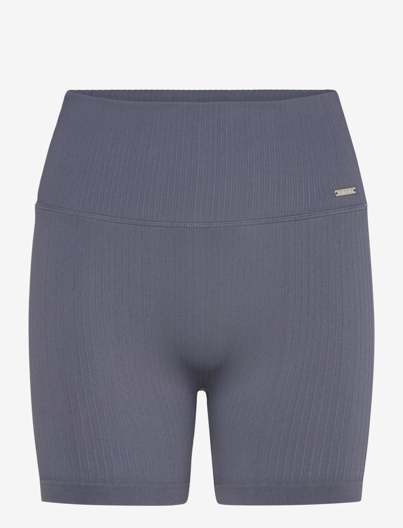 aim´n - Ribbed Seamless Midi Biker Shorts - korta tights - storm blue - 1