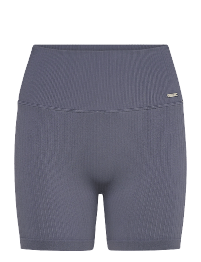 Ribbed Seamless Midi Biker Shorts - TræNingstights