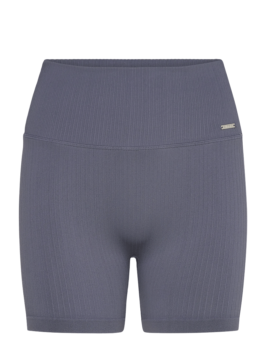 aim´n - Ribbed Seamless Midi Biker Shorts - treniņu legingi - storm blue - 1