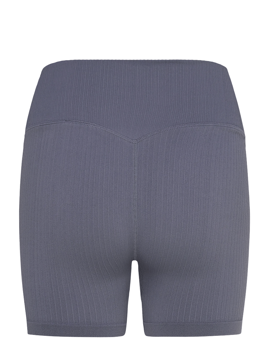 aim´n - Ribbed Seamless Midi Biker Shorts - treniņu legingi - storm blue - 2