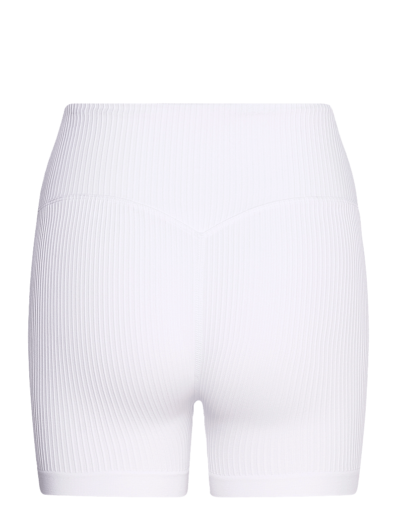 aim´n - Ribbed Seamless Midi Biker Shorts - korta tights - white - 2