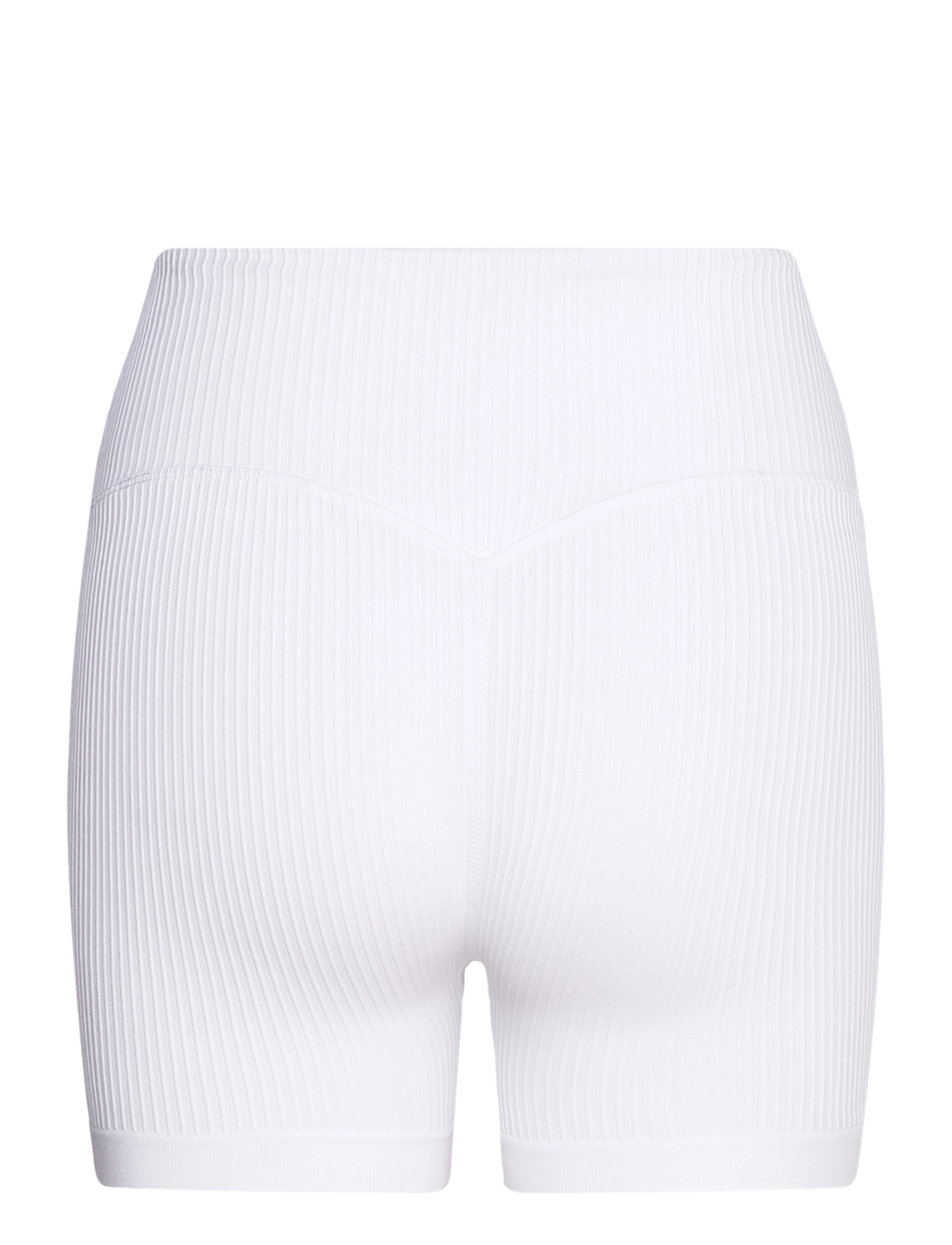 aim´n - Ribbed Seamless Midi Biker Shorts - treenitrikoot - white - 2