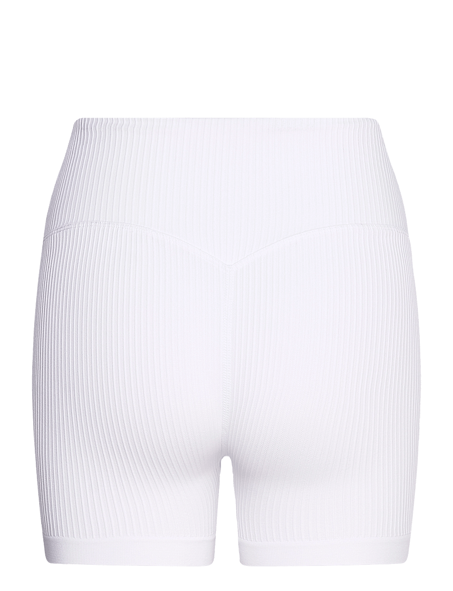 aim´n - Ribbed Seamless Midi Biker Shorts - 1/2 länge - white - 2