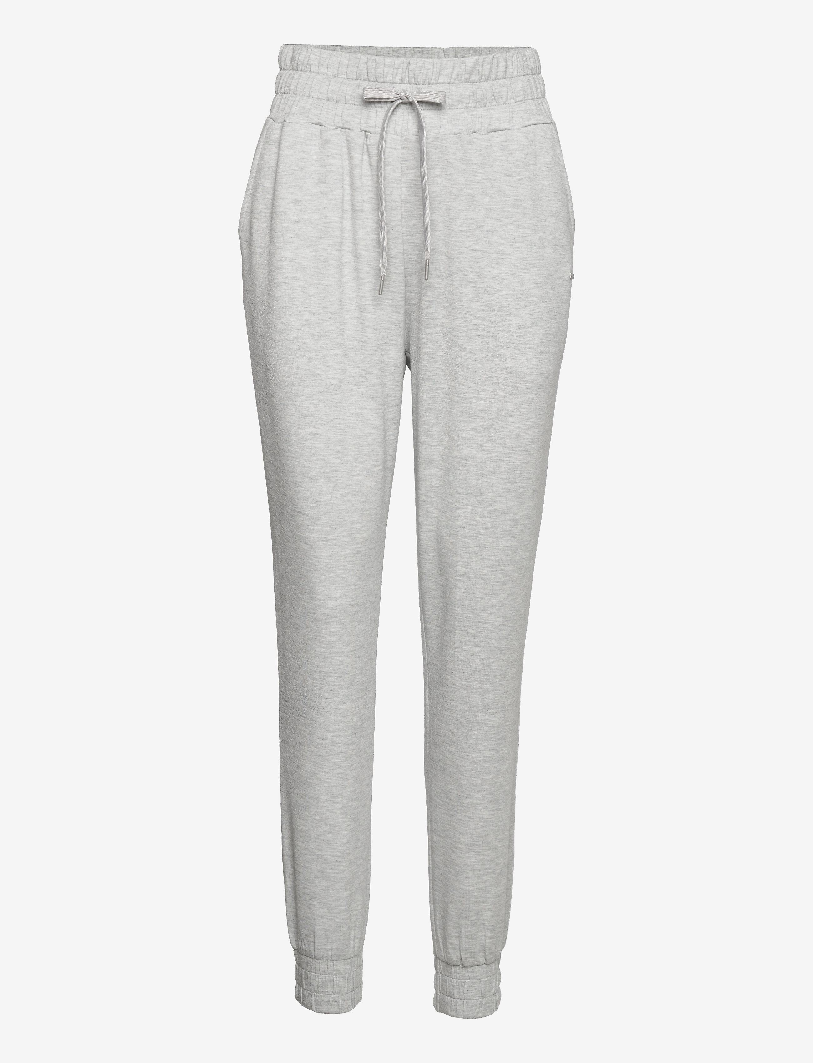 Light Grey Melange Comfy Sweatpants - LIGHT GREY