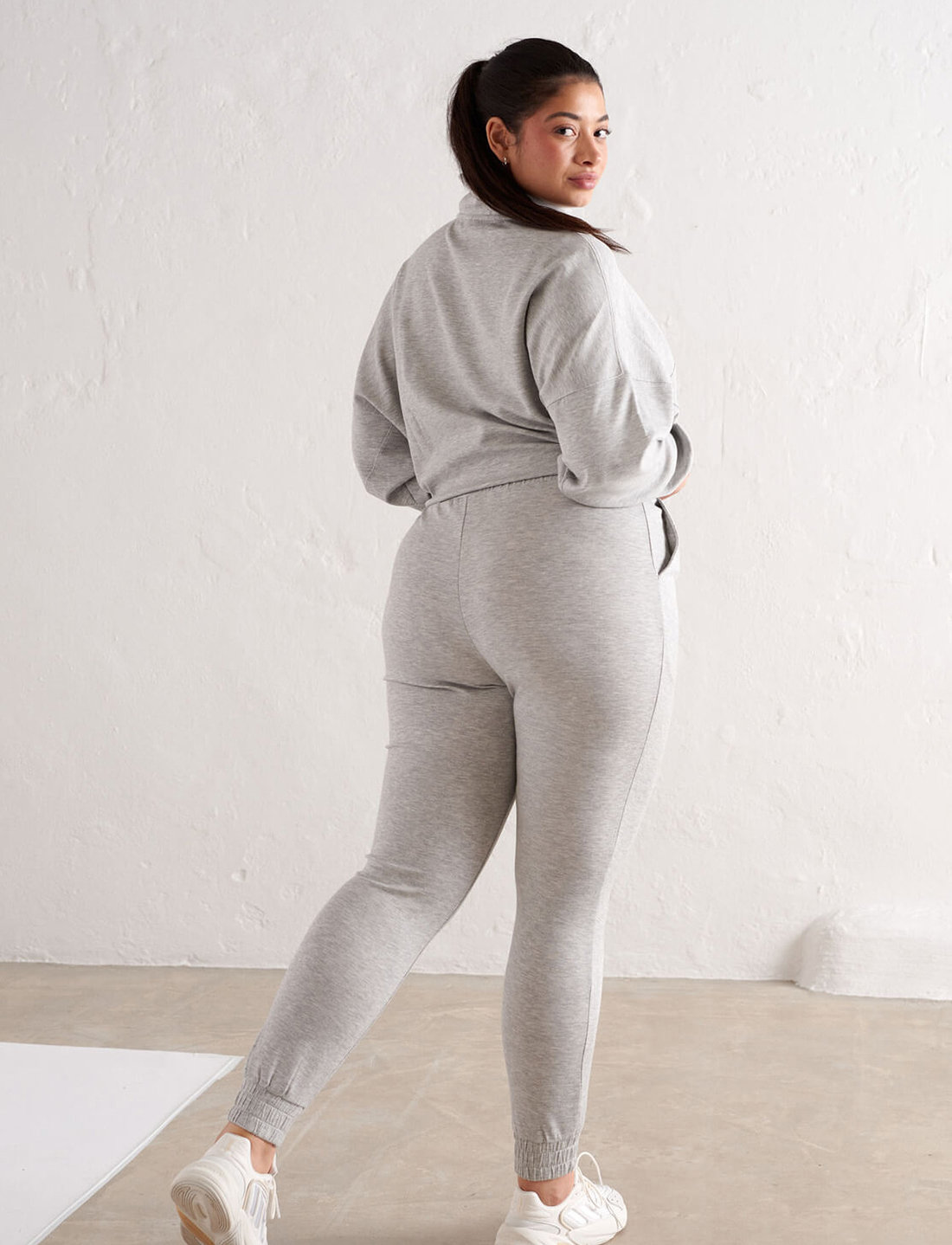 Light Grey Melange Comfy Sweatpants