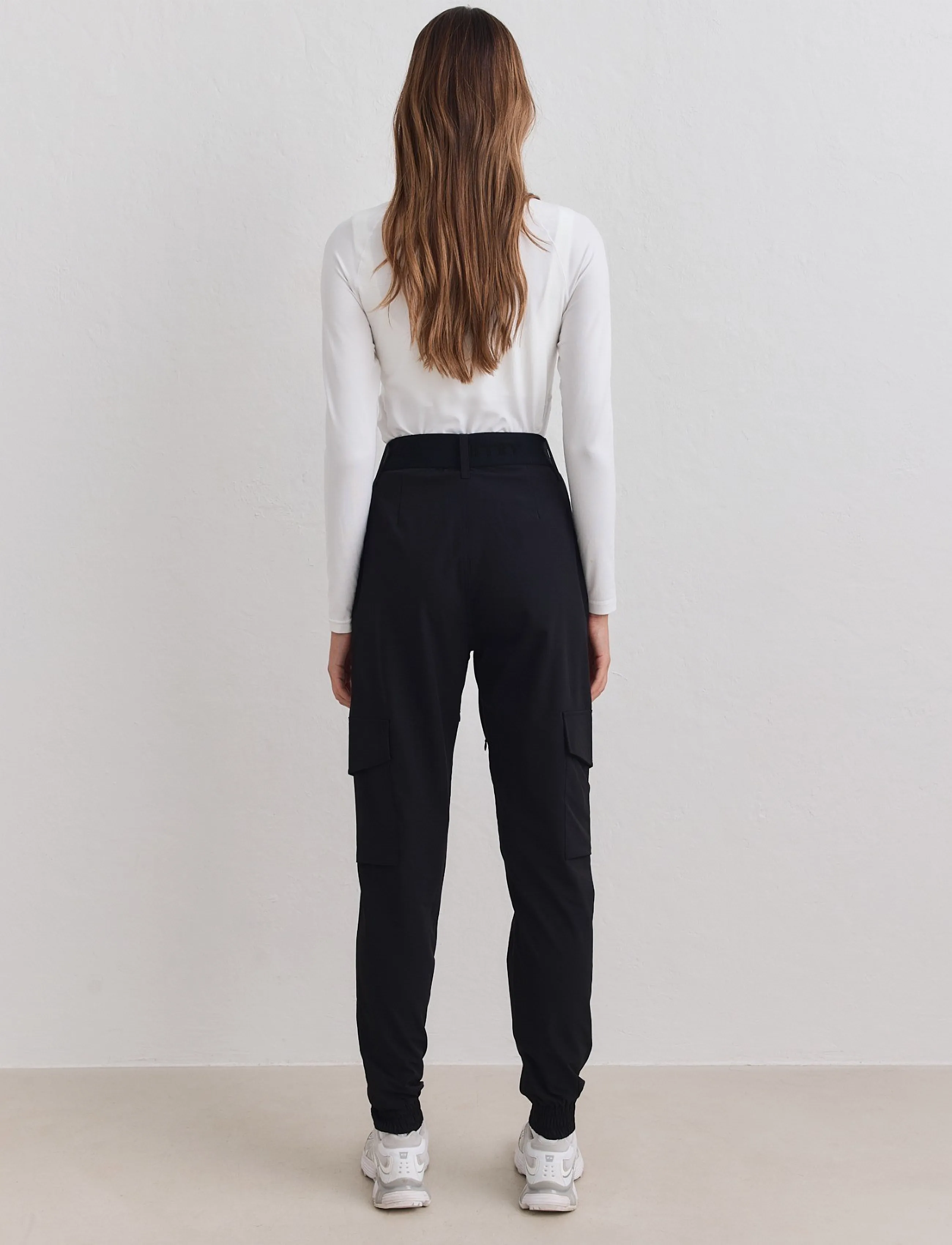 aim´n - Black Cargo Pants - outdoor pants - black - 3