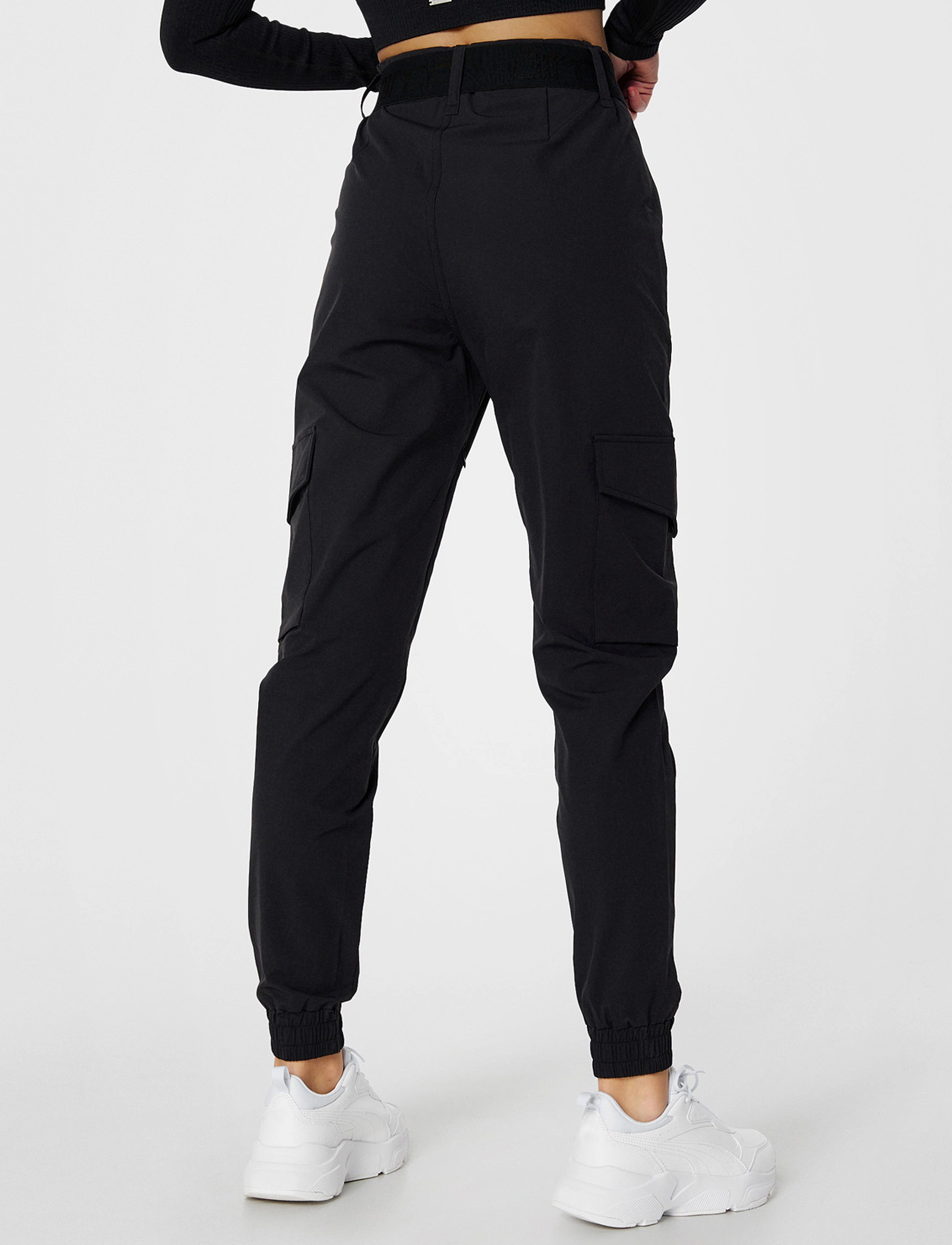 aim´n - Black Cargo Pants - joggingbukser - black - 5