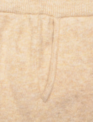 AIM'N - BEIGE SOFT KNIT PANTS - spodnie dresowe - oat white - 4