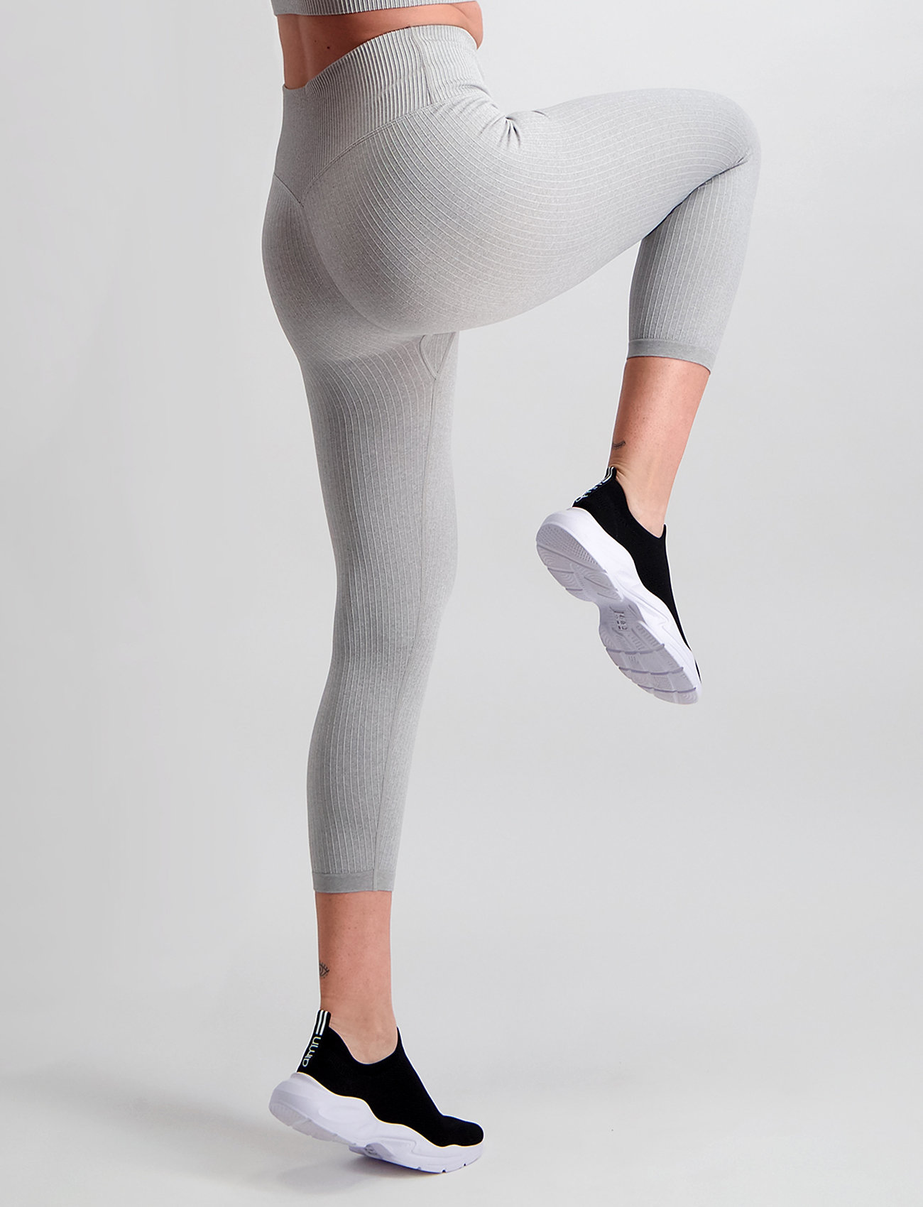 aim´n - Ribbed Seamless Tights 7/8 - light grey - 3