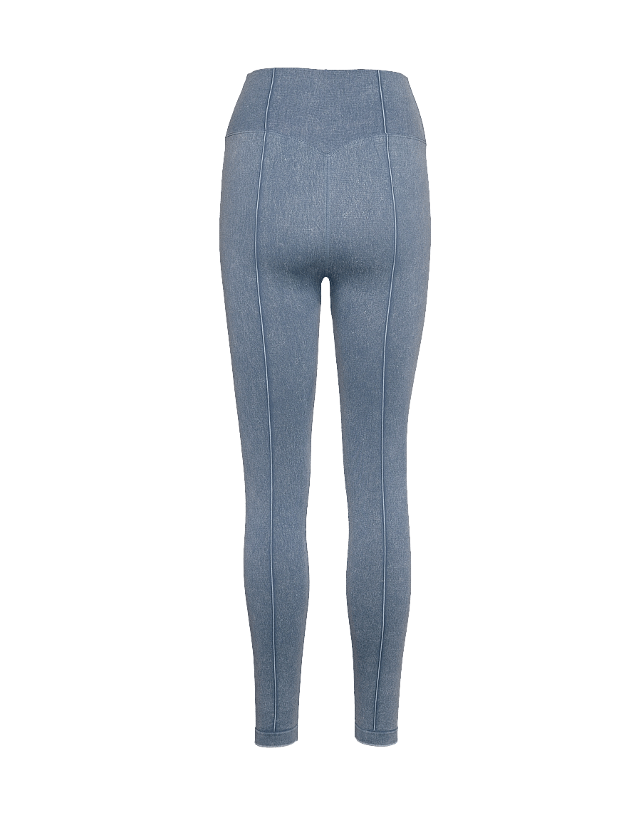 aim´n - Washed Denim Seamless Tights - trainingstights - washed denim - 2