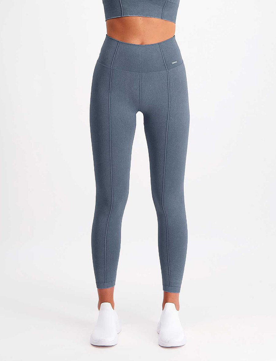 aim´n - Washed Denim Seamless Tights - trainingstights - washed denim - 3