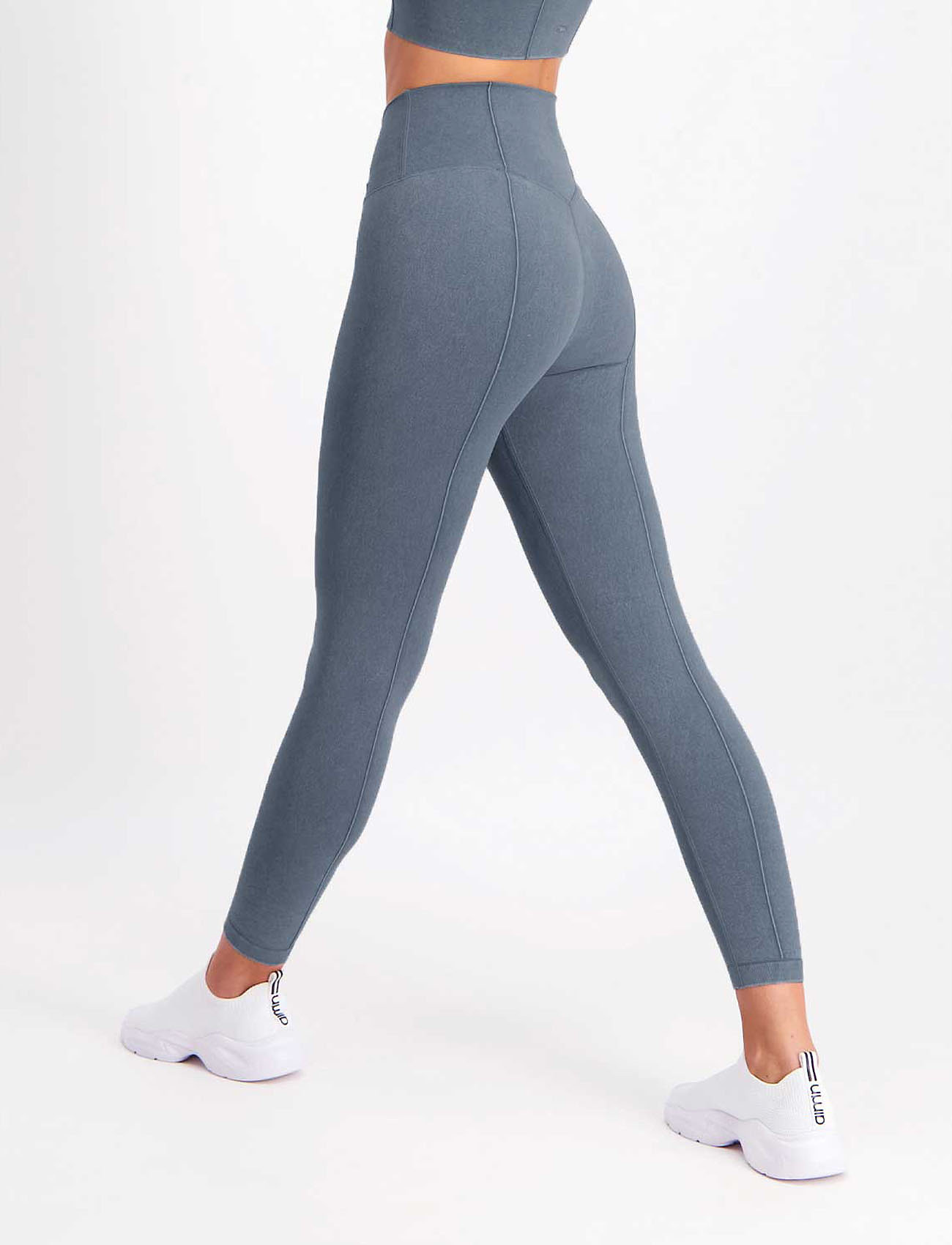 Aimn Washed Denim Seamless Tights dam – bild 5