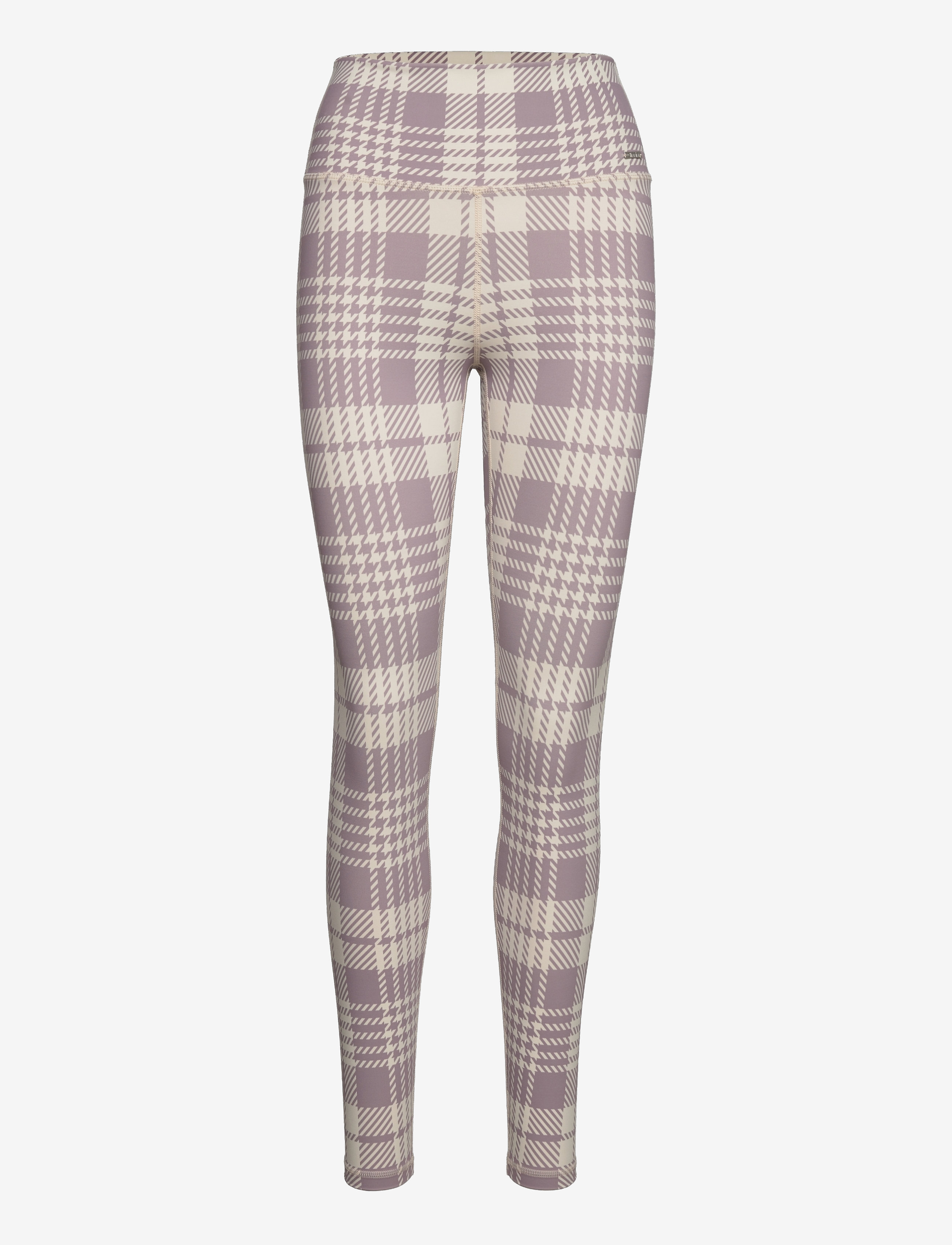 aim ́n Dusty Violet Plaid Check Tights, XS, Sport, Mehrfarbig/gemustert - Running-training Frauen