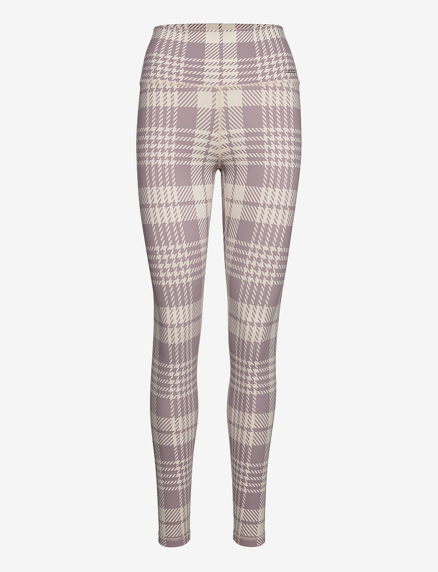 aim´n - DUSTY VIOLET PLAID CHECK TIGHTS - volle länge - dusty violet - 0