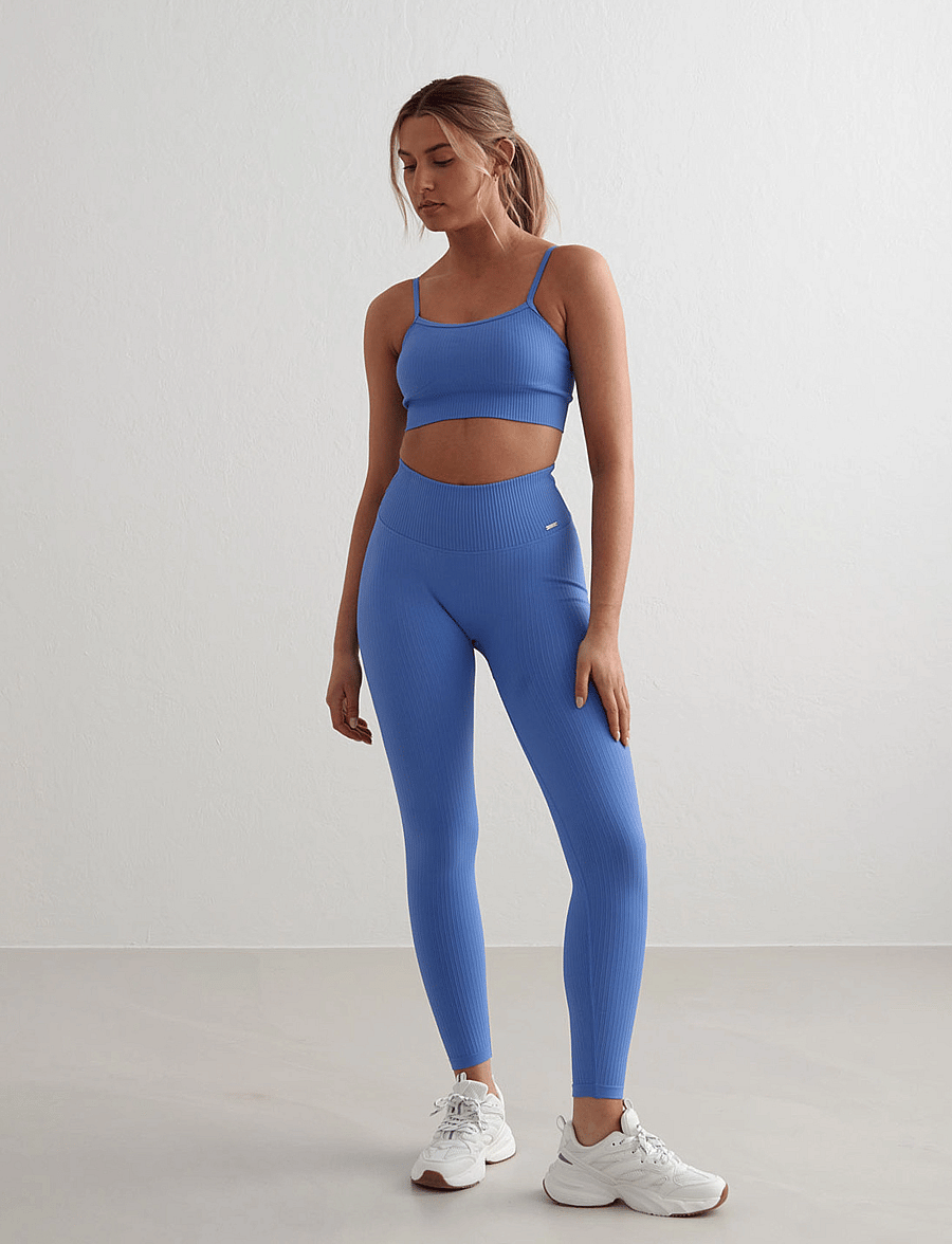 aim´n - Ribbed Seamless Strap Bra - sea - 5