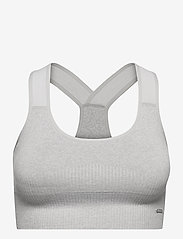 AIM'N - Ribbed High Support Bra - sport bras: high support - light grey - 0