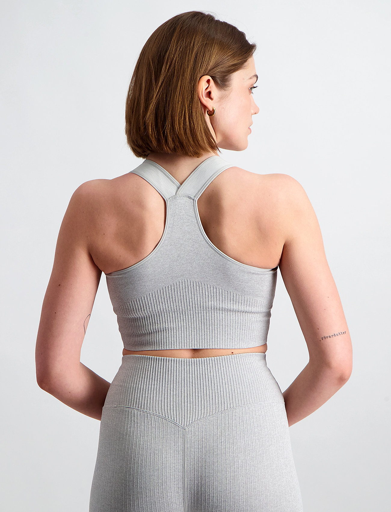 aim´n - Ribbed High Support Bra - light grey - 3