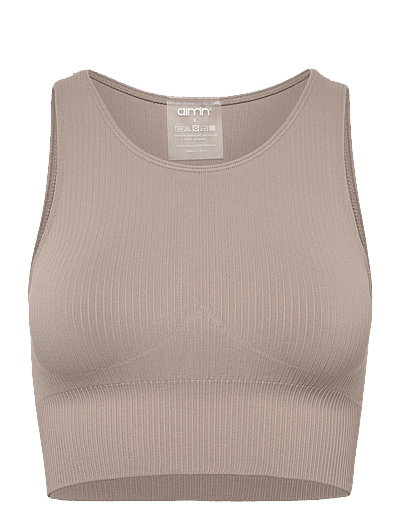 Ribbed Seamless Crop Top - Crop Tops