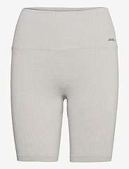 AIM'N - Ribbed Seamless Biker Shorts - besiūlės tamprės - light grey - 0