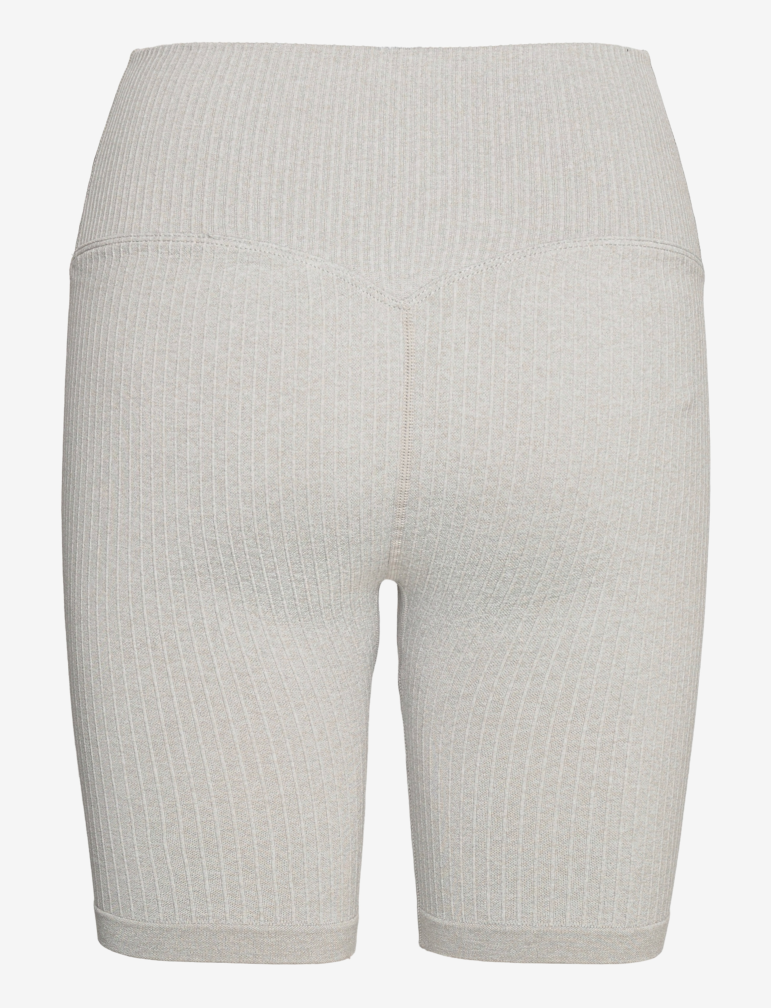 aim´n - Ribbed Seamless Biker Shorts - 1/2 længde - light grey - 2