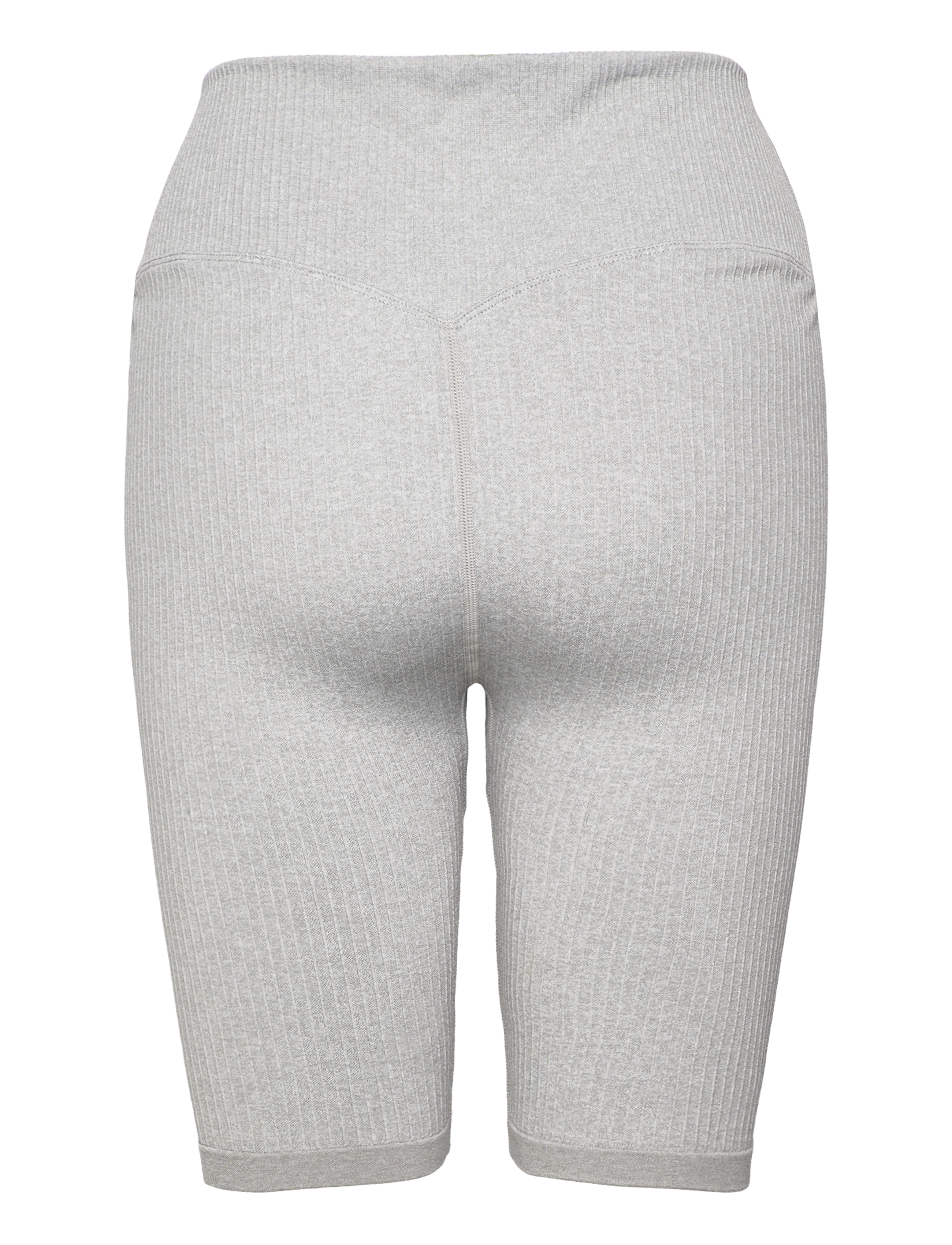 aim´n - Ribbed Seamless Biker Shorts - 1/2 length - light grey melange - 1