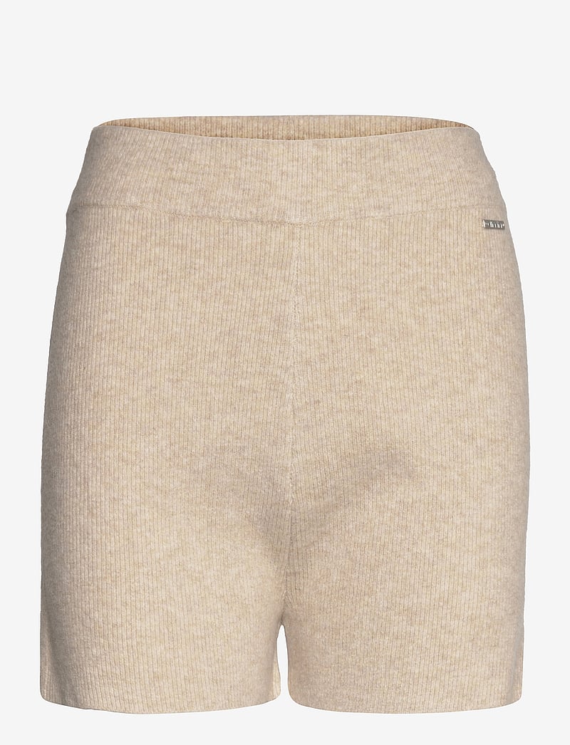 aim´n - BEIGE SOFT KNIT SHORTS - freizeit shorts - oat white - 0