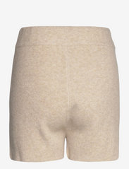 AIM'N - BEIGE SOFT KNIT SHORTS - casual shorts - oat white - 1