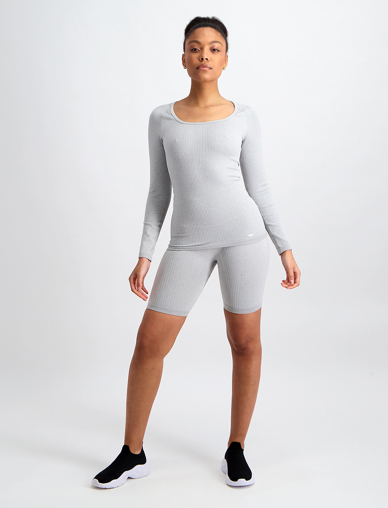 aim´n - Ribbed Seamless Long Sleeve - light grey - 4