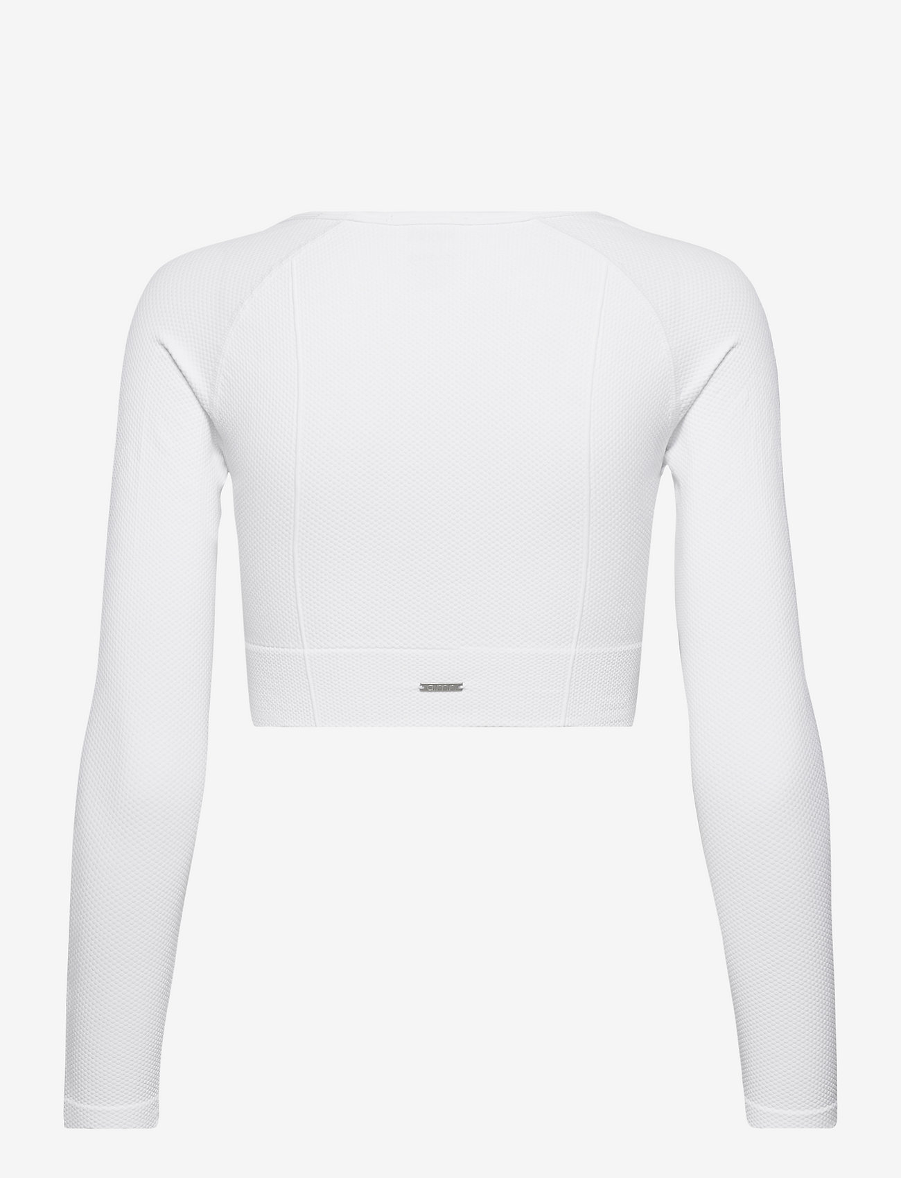 AIM'N - LUXE SEAMLESS CROPPED LONG SLEEVE - crop-tops - white - 1