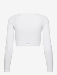 AIM'N - LUXE SEAMLESS CROPPED LONG SLEEVE - crop tops - white - 1