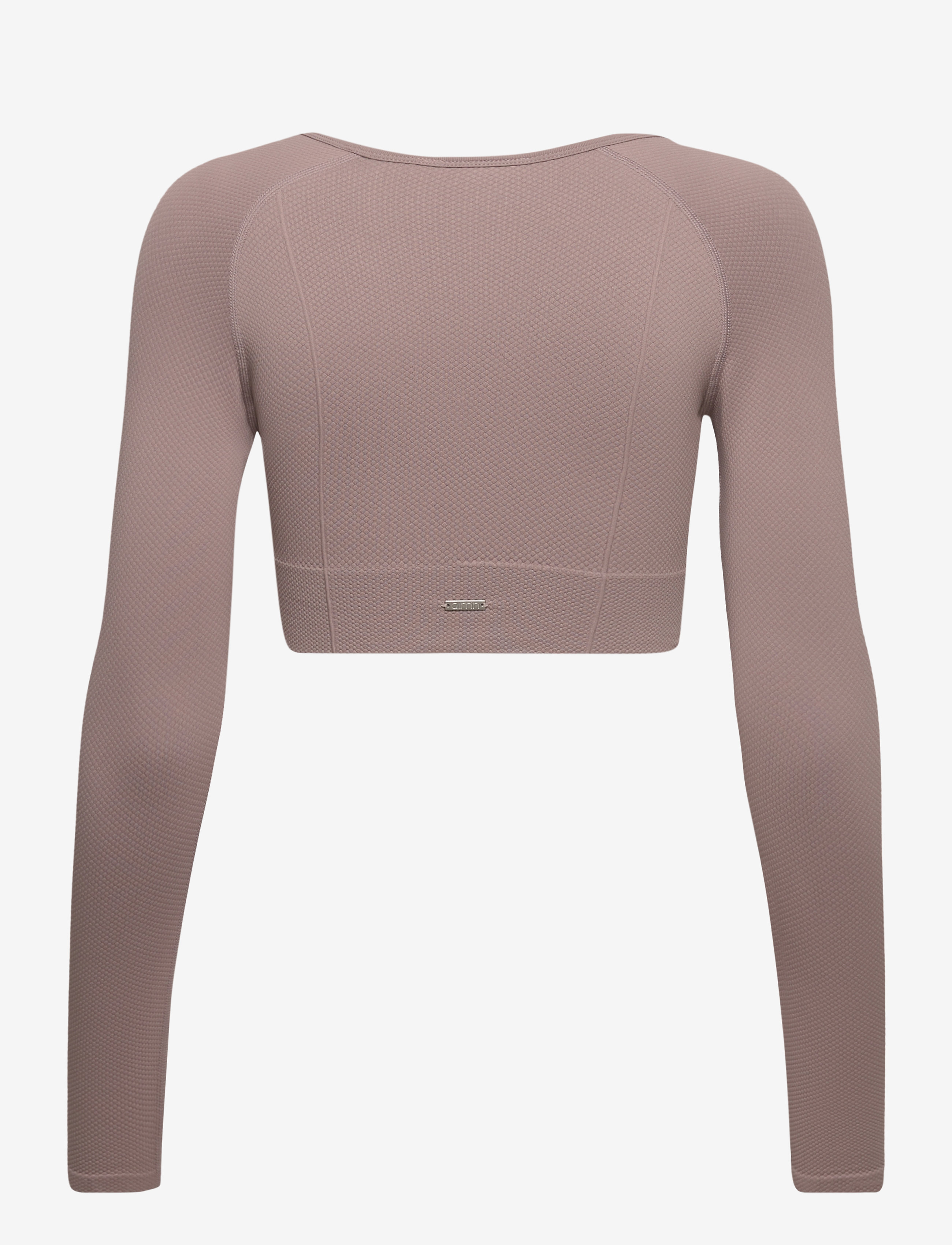 aim´n - LUXE SEAMLESS CROP LONG SLEEVE - crop-tops - dusty violet - 1