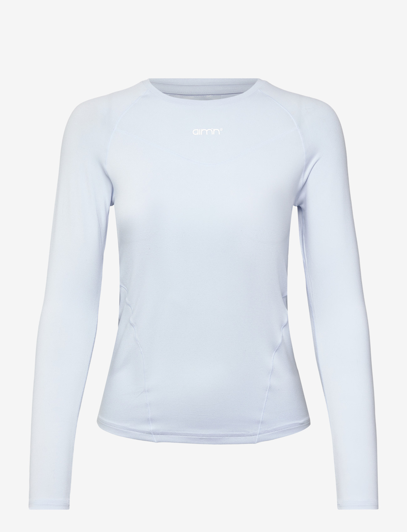 aim´n - Soft Basic Long Sleeve - langærmede t-shirts - aura - 1