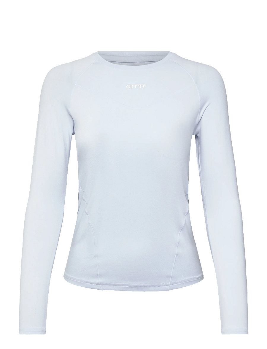 aim´n - Soft Basic Long Sleeve - topper & t-skjorter - aura - 1
