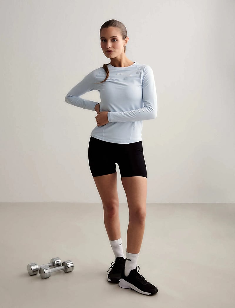aim´n - Soft Basic Long Sleeve - langærmede t-shirts - aura - 3