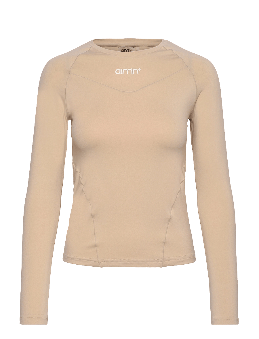 aim´n - Soft Basic Long Sleeve - topper & t-skjorter - cafe au lait - 1