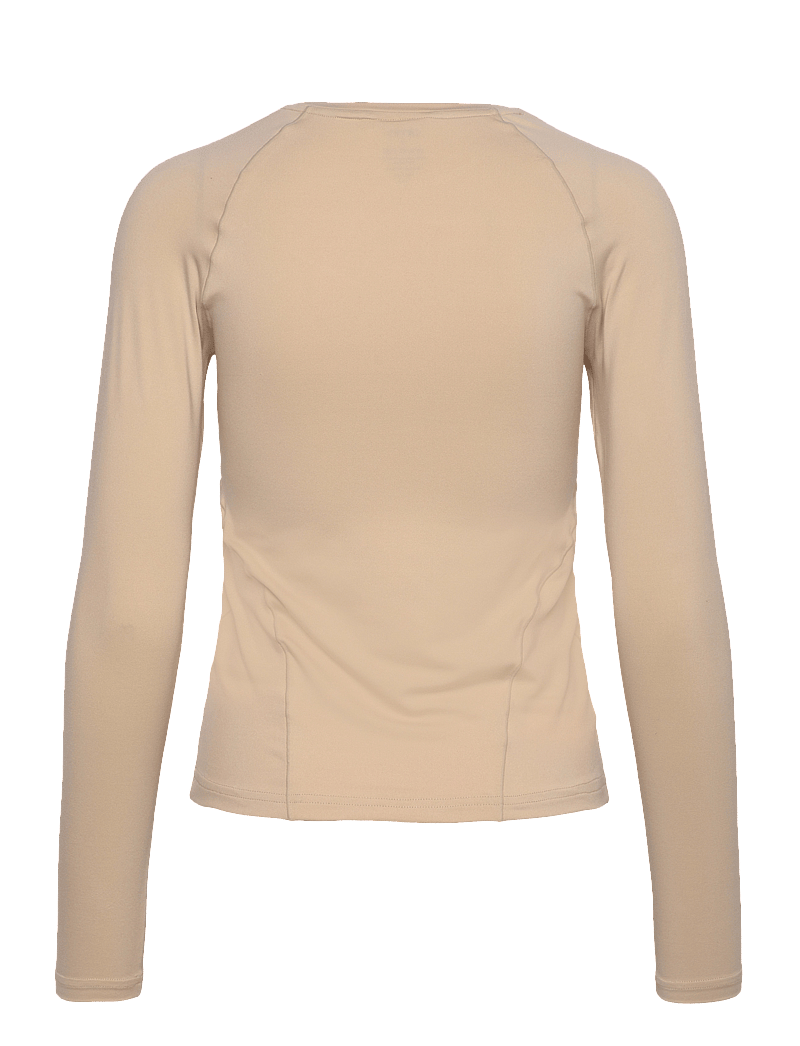 aim´n - Soft Basic Long Sleeve - langærmede t-shirts - cafe au lait - 2