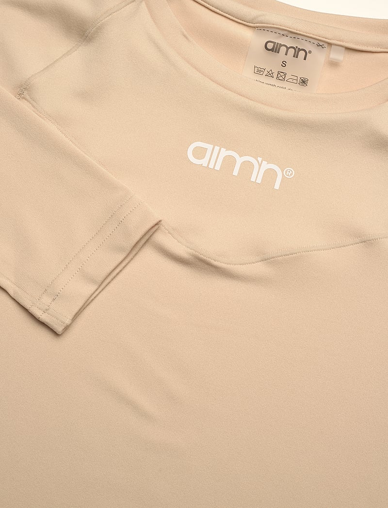 aim´n - Soft Basic Long Sleeve - langærmede t-shirts - cafe au lait - 5