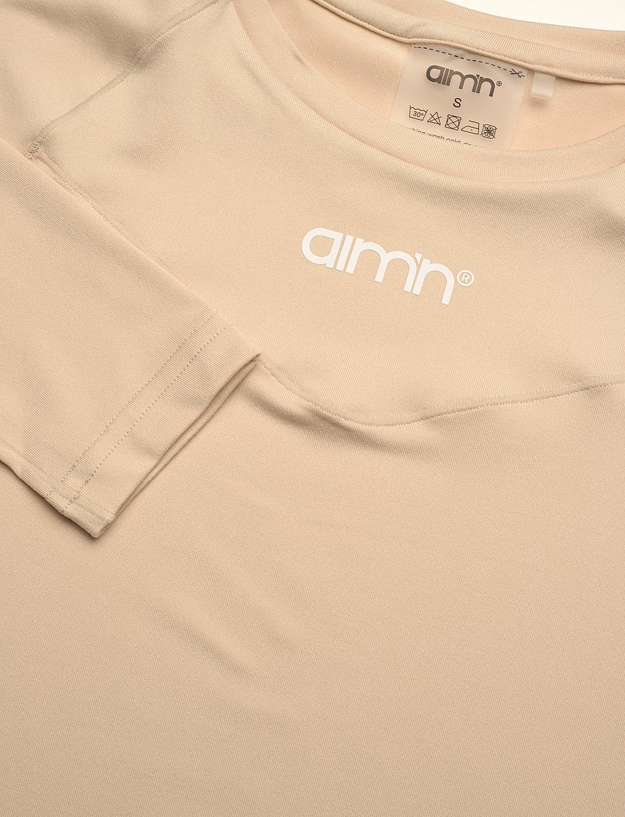 aim´n - Soft Basic Long Sleeve - topper & t-skjorter - cafe au lait - 5