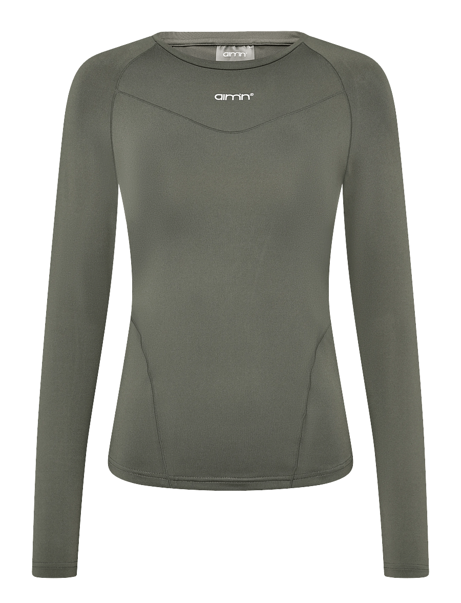 aim´n - Soft Basic Long Sleeve - langarmshirts - ivy - 1