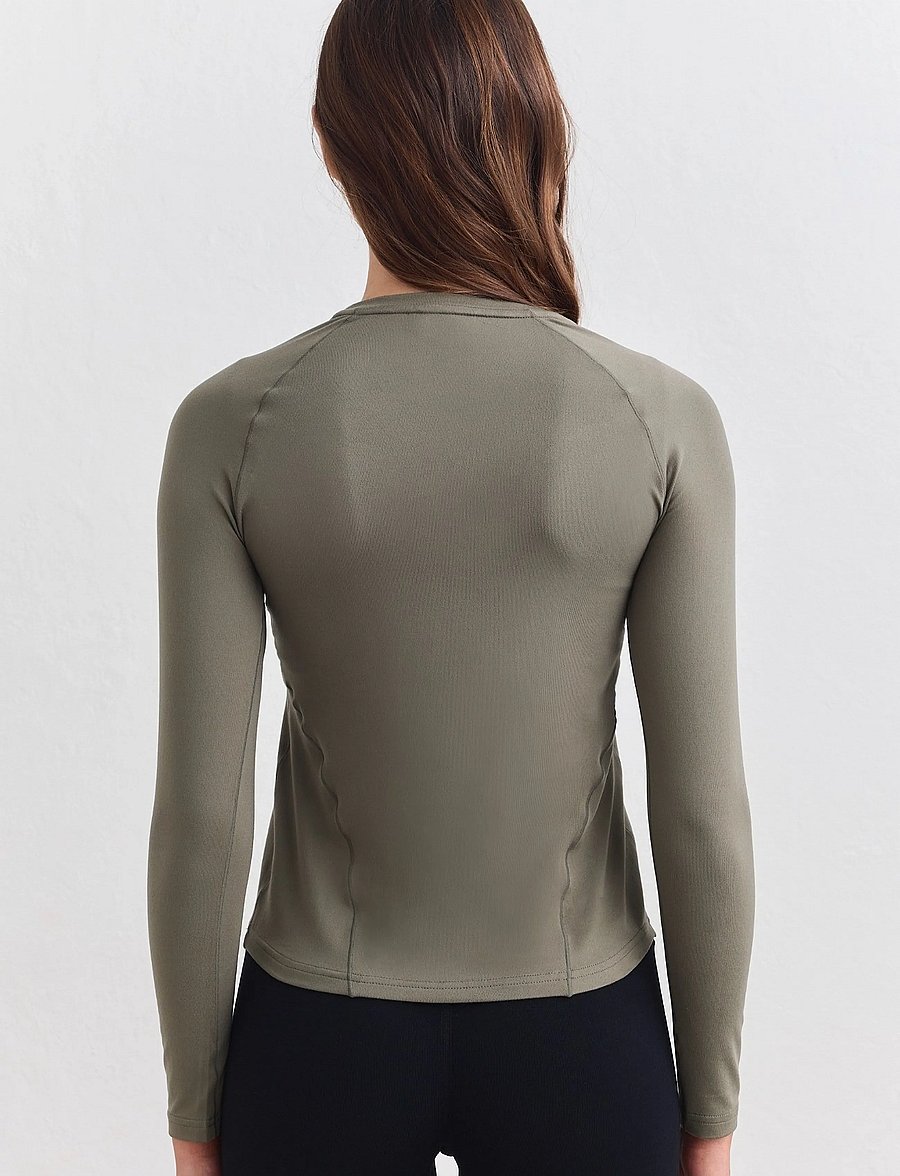 aim´n - Soft Basic Long Sleeve - langarmshirts - ivy - 3