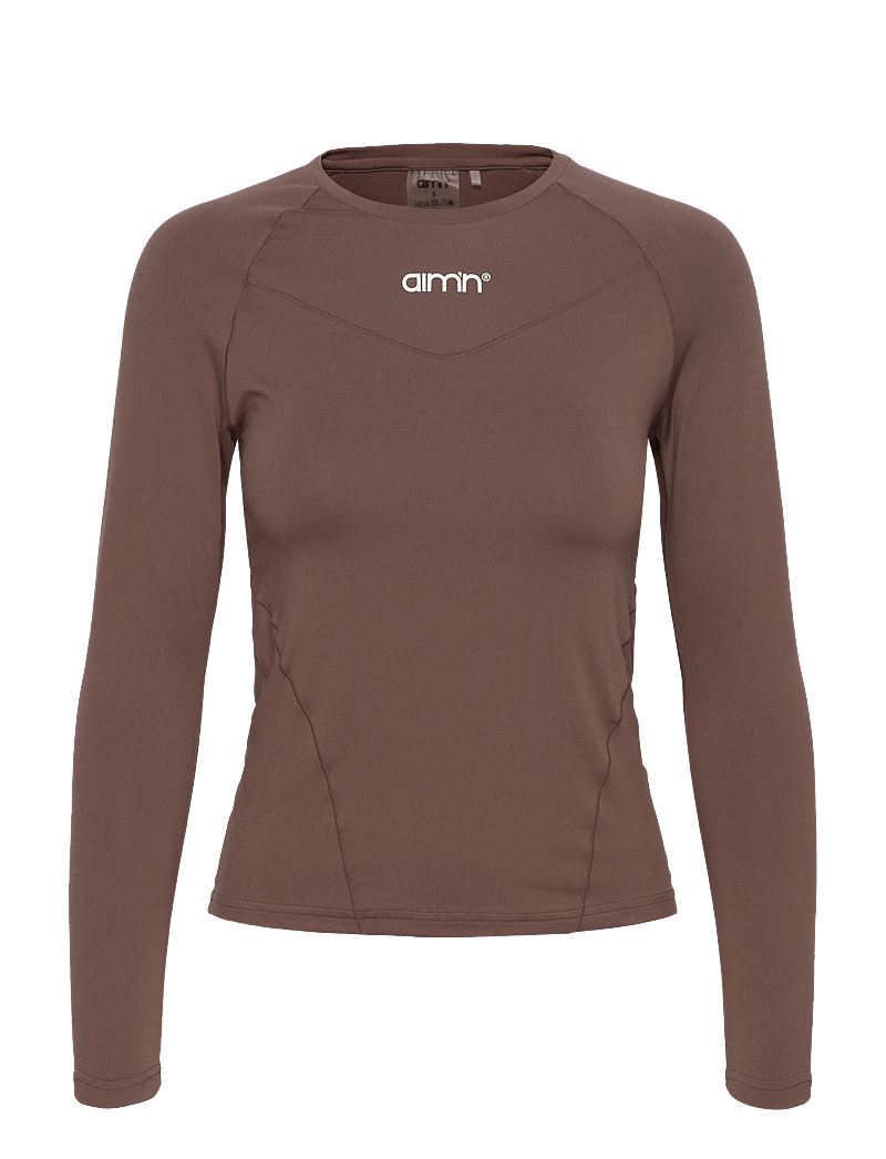 aim´n - Soft Basic Long Sleeve - pikkade varrukatega alussärgid - macchiato - 1