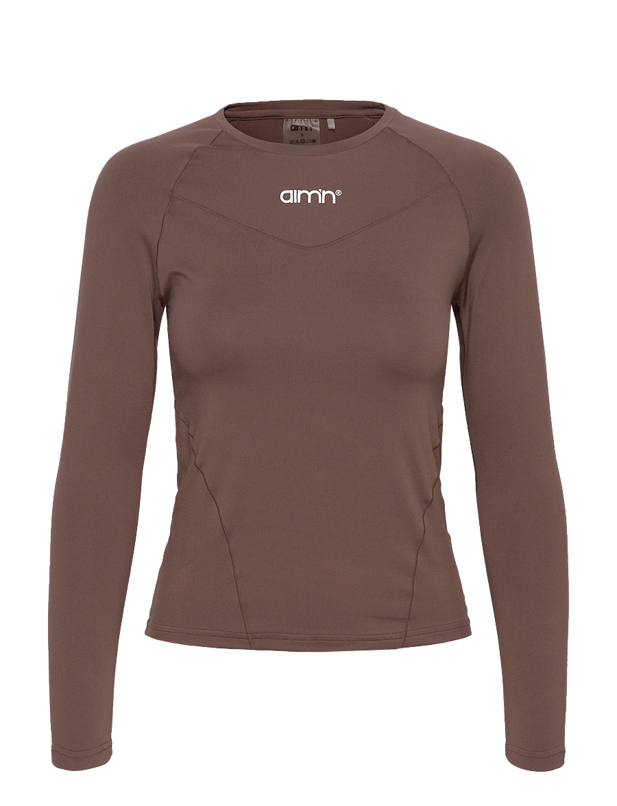 aim´n - Soft Basic Long Sleeve - langarmshirts - macchiato - 1