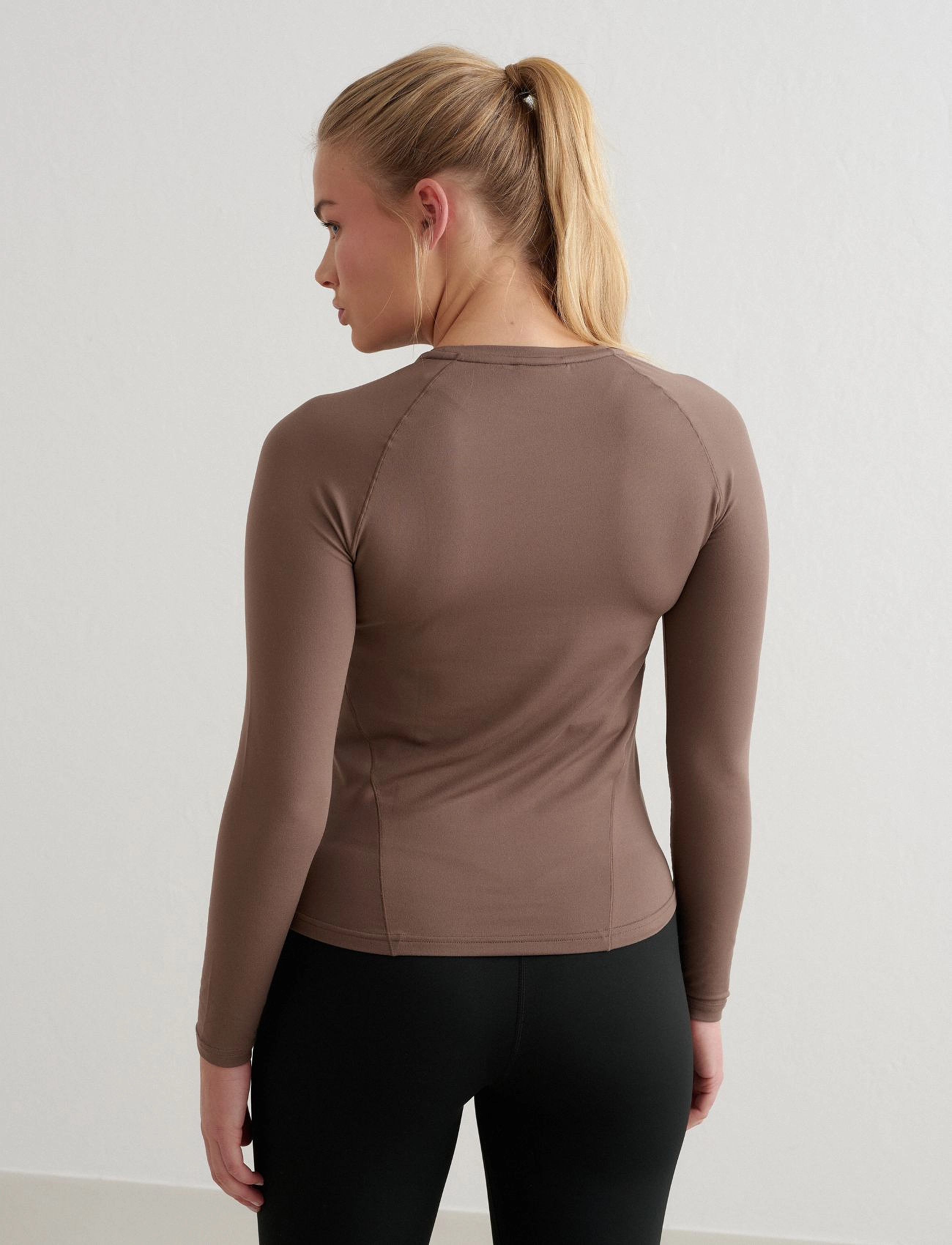 aim´n - Soft Basic Long Sleeve - langarmshirts - macchiato - 5
