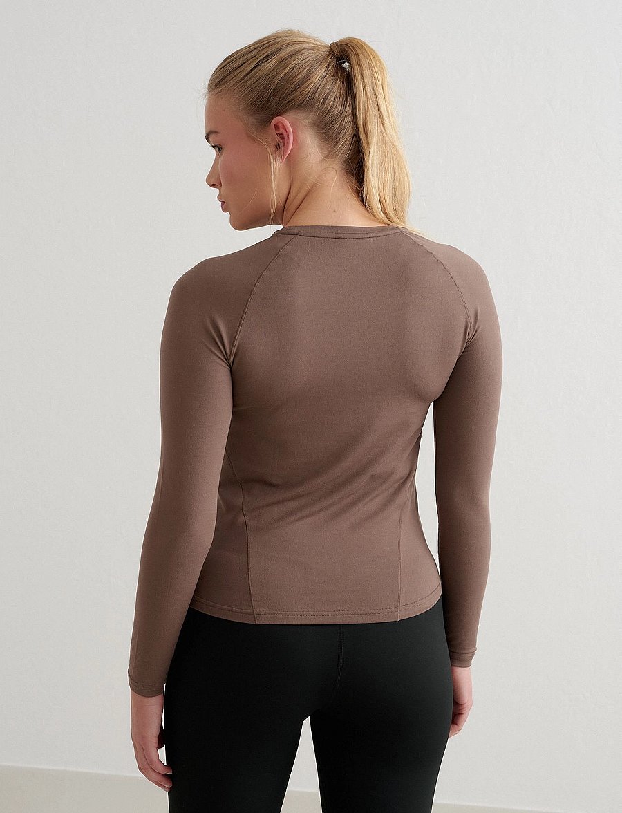 aim´n - Soft Basic Long Sleeve - langarmshirts - macchiato - 5