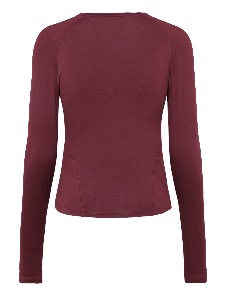 aim´n - Soft Basic Long Sleeve - langarmshirts - merlot - 2