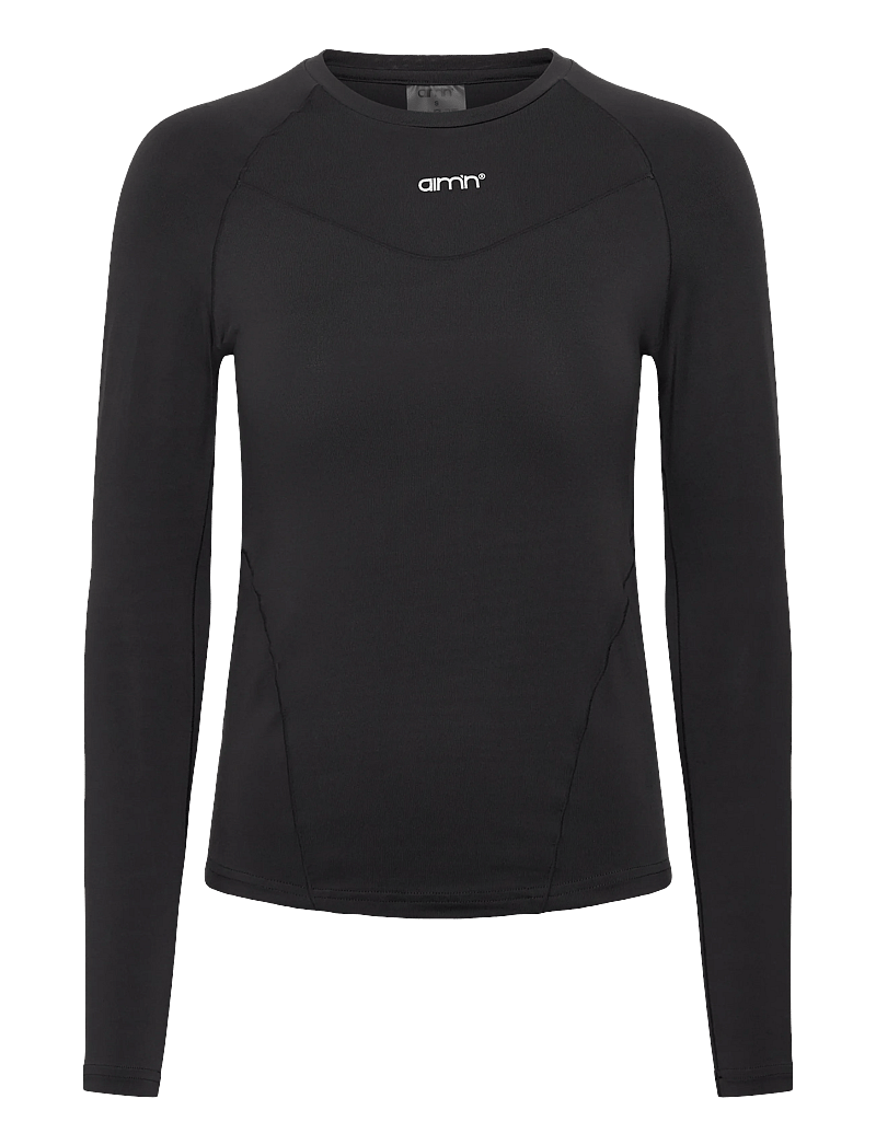 aim´n - Soft Basic Long Sleeve - långärmade tröjor - shadow grey - 0