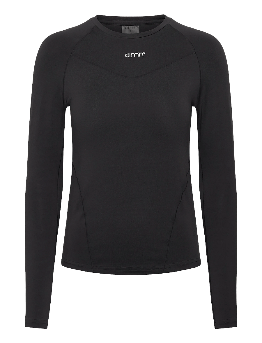 aim´n - Soft Basic Long Sleeve - langarmshirts - shadow grey - 0